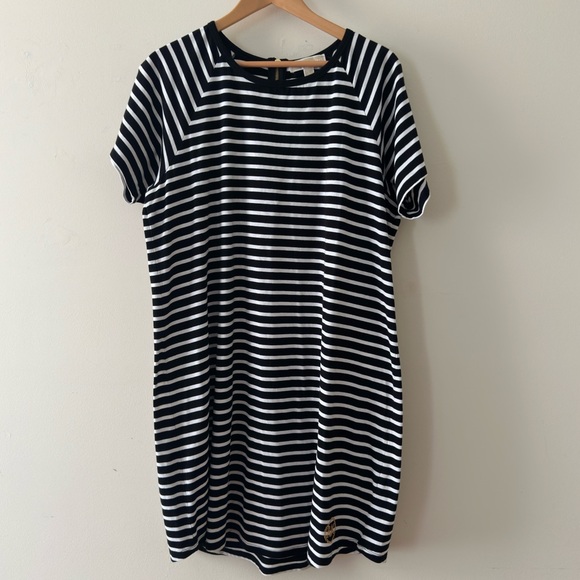 Michael Kors || womans Black & White Striped Dress size 1x - Picture 1 of 7